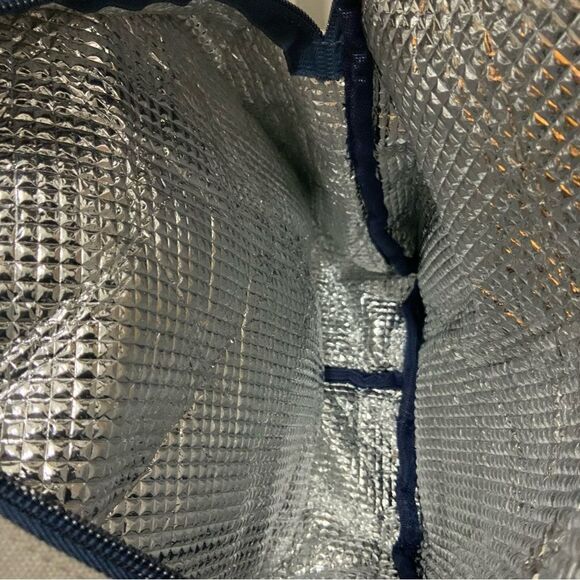 Tommy Bahama Weekender Travel Duffle Bag Blue Nylon Canvas - Picture 7 of 9